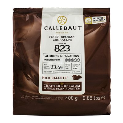 Шоколад молочный Callebaut 33,6%, 400гр 823-E0-D94 фото