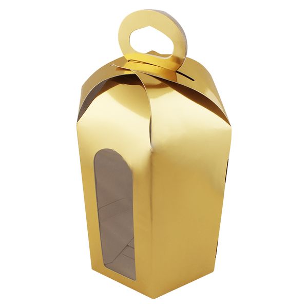 Коробка для пасхи Золото 15х18см (5шт) lp104 фото
