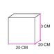 Коробка для пряників 20х20х3см з вікном Ніжність (5шт): Сервірування та пакування