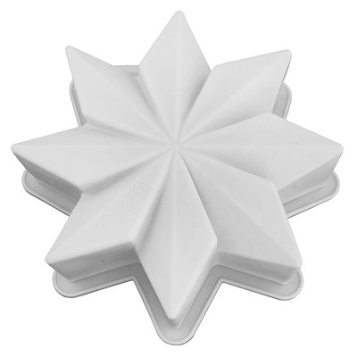 Силіконова форма для євро-десертів Восьмикінцева зірка 2565 фото