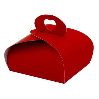Коробка-бонбоньерка Красная 6х7х4,5см (5шт) lp45::1 фото