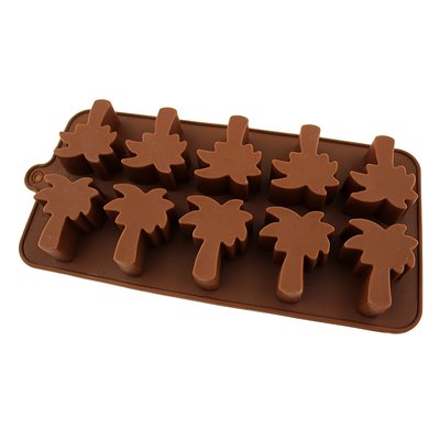 Силіконова форма для шоколаду і карамелі Пальми 2990 фото