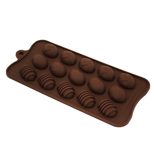 Силиконовая форма для шоколада и карамели Пасхальные яйца 1278 фото