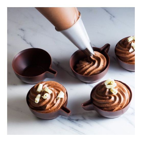 Кавові чашки з чорного шоколаду Callebaut CHD-CM-20530E0-999 фото
