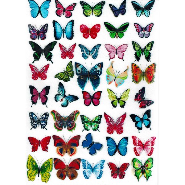 Вафельна картинка Метелики асорті 20х29 wk183 фото