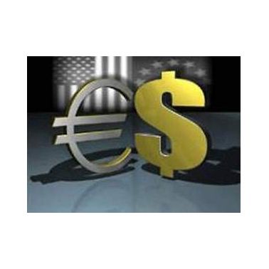 Вафельна картинка Долари та євро 4х9 wk5 фото