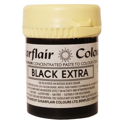 Гель-паста концетрат Sugarflair Max Черный (Black Extra) C102 фото