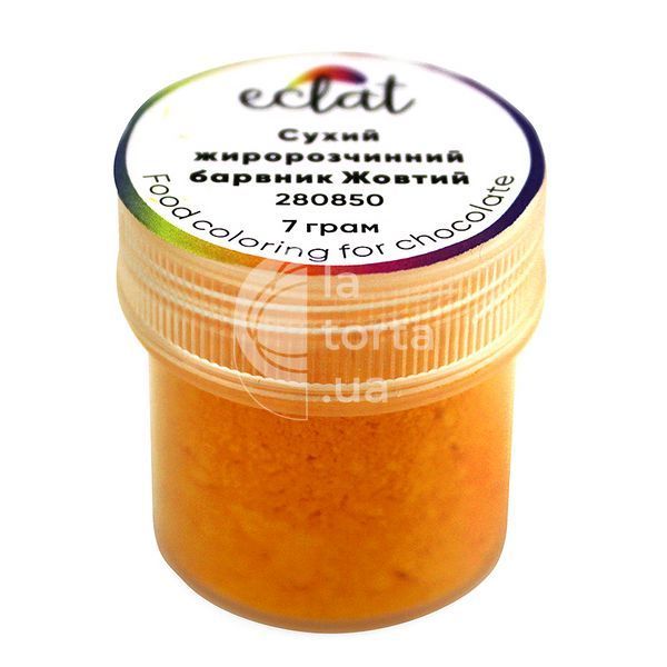 Сухой жирорастворимый краситель Eclat Желтый, 7гр 280850 фото