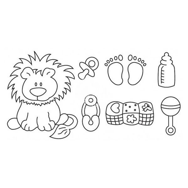 Печворк Левеня Baby Lion and nursery ite фото