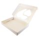 Коробка для пряников 15х20см с окном Белая Два сердца (5шт): Сервировка и упаковка