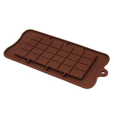 Силіконова форма для шоколаду і карамелі Класична плитка 2373 фото