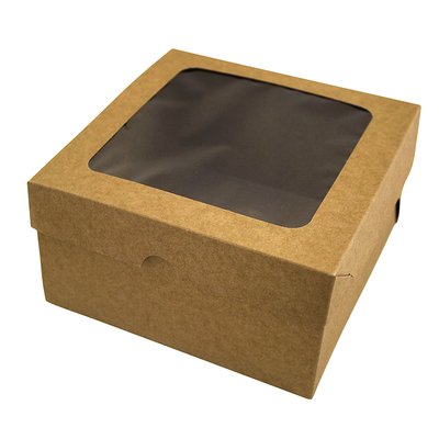 Коробка для Бенто-торта 16х16см Крафт (5шт) lp89 фото
