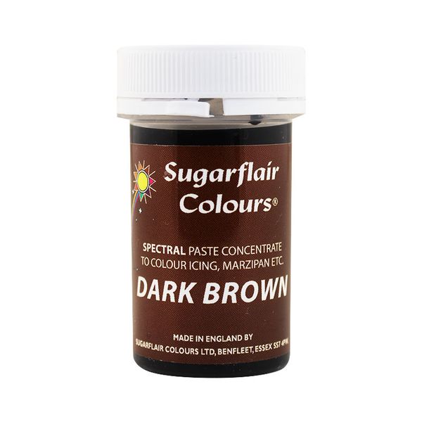 Гелевый краситель Sugarflair Темно-коричневый (Dark brown) A122 фото