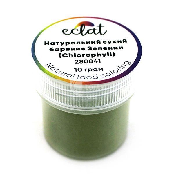 Натуральний сухий барвник Eclat Зелений (Chlorophyll), 10гр 280841 фото