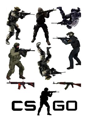 Вафельна картинка гра Counter-Strike 30x20см 027027/pr363 фото