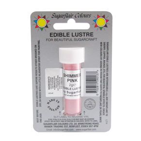 Блискучий барвник Sugarflair Рожеве мерехтіння (Shimmer pink) E113 фото