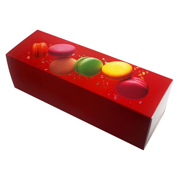 Коробка-футляр Macarons Червоний 17х5,5х5см (5шт) lp60 фото