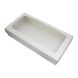 Коробка 15х30см Белая прямоугольная с окном (5шт): Сервировка и упаковка