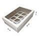 Коробка для капкейків на 12шт мікрогофра з вікном, 35х25х11см: Сервірування та пакування