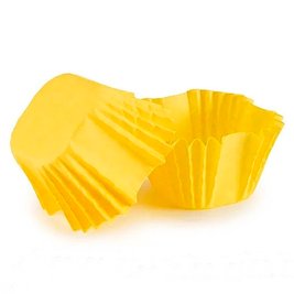Паперова форма для цукерок Жовта, 50шт 2330::5 фото