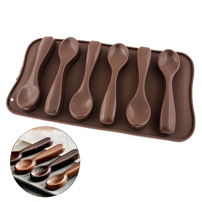 Силіконова форма для шоколаду і карамелі Ложки 776/776 фото