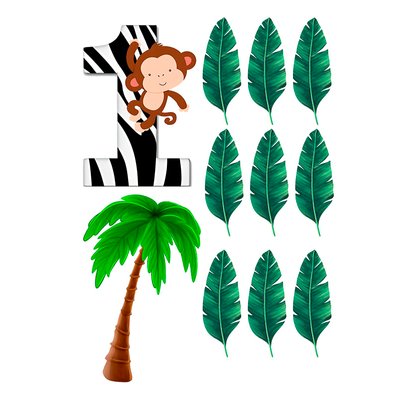 Вафельна картинка Пальма і листя 20х30 027027/pr254 фото