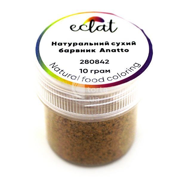 Натуральный сухой краситель Eclat Anatto, 10гр 280842 фото