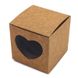 Коробка для капкейков 1шт Сердце крафт (5шт): Сервировка и упаковка