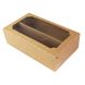 Коробка с перегородкой для макаронс и эклеров 20х12х6 см Крафт (5шт): Сервировка и упаковка
