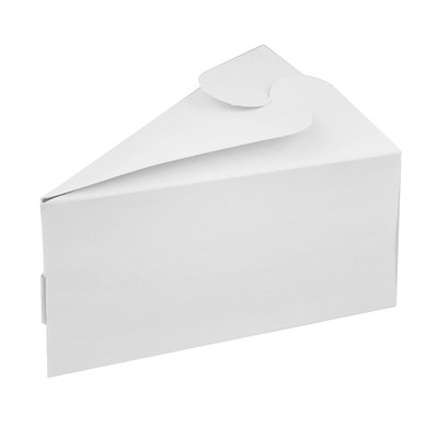 Коробка для шматочка торта Біла 15х10х10см (5шт) lp90 фото