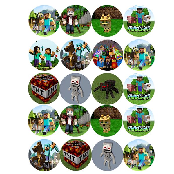 Вафельный лист для пряничков Minecraft 20х30 wk568 фото