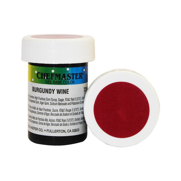 Гель-краска Base Color Chefmaster Burgundy Wine, 28гр 7354 фото