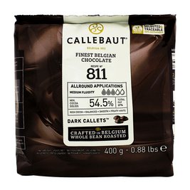 Шоколад черный Callebaut 54,5%, 400гр 811-E0-D94 фото