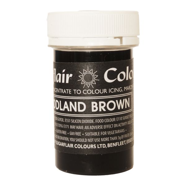 Гелевый краситель Sugarflair Древесно-коричневая (Woodland brown) A324 фото