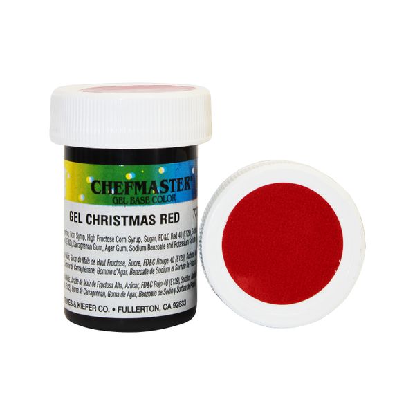 Гель-фарба Base Color Chefmaster Christmas Red, 28гр 7374 фото