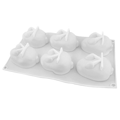 Силіконова форма для євро-десертів 3D Кролики УЦІНКА (-30%) 2994U фото