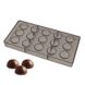 Полікарбонатна форма для шоколаду Півсфера 15шт: Молди