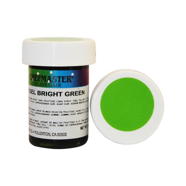 Гель-фарба Base Color Chefmaster Bright Green, 28гр 9378 фото