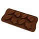 Силиконовая форма для шоколада и карамели Листочки: Формы для выпечки