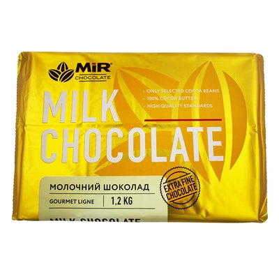 Шоколад молочный MIR Chocolate, 1,2кг 375148 фото