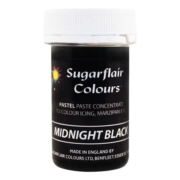 Гелевий барвник Sugarflair Чорна ніч (Midnight black) A323 фото