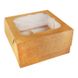 Коробка для капкейків на 4шт Крафт (5шт) 17x17x9: Сервірування та пакування
