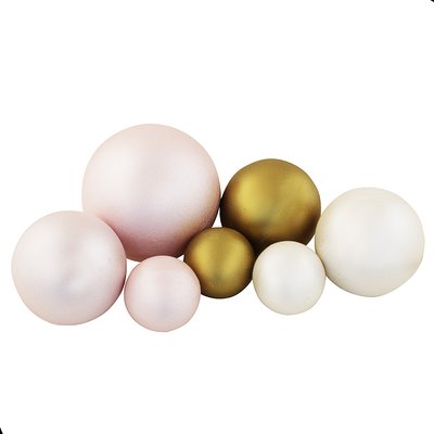 Шоколадні сфери Рожеві-білі-золоті 16671 фото
