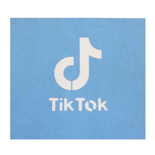 Выемка+трафарет для пряников TikTok Т070-2708 фото