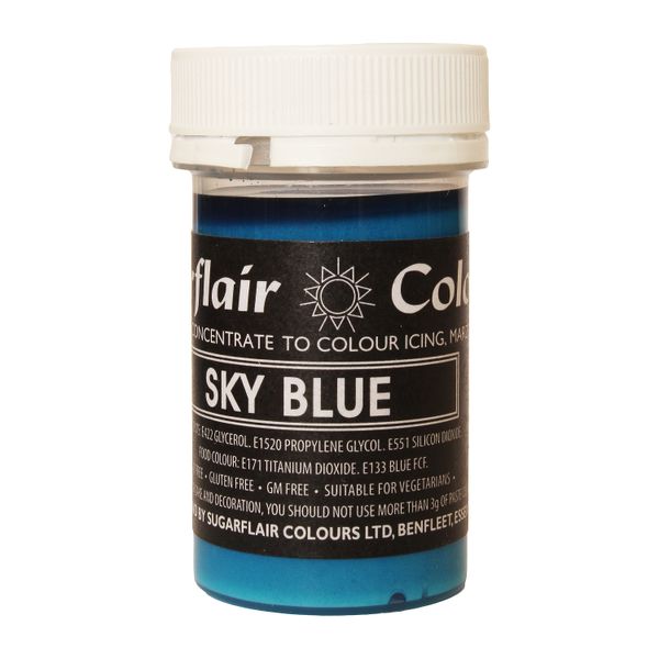 Гелевий барвник Sugarflair Небесно-блакитний (Sky blue) A308 фото